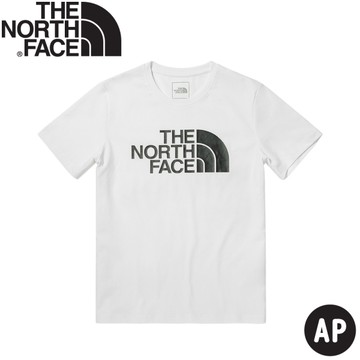 【The North Face 女 LOGO短袖棉T恤 AP《白》】5JXD/短袖上衣/短T/圓領T/運動短袖
