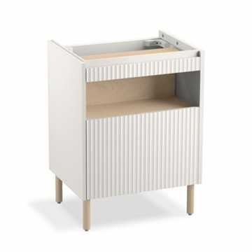 KOHLER Spacity 60cm浴櫃組 粉嫩白(面盆+浴櫃+櫃腳)