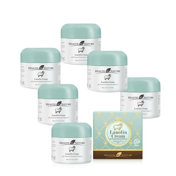 澳洲Health Nature 美肌綿羊霜含胎盤素維他命E (6入組 100ml/罐)