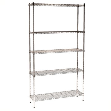 【客尊屋】小資型《粗管徑》35X120X225Hcm 銀衛士五層架