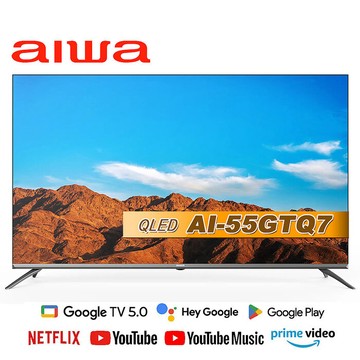 AIWA愛華 55吋QLED 4K HDR  Google TV智慧聯網液晶顯示器(AI-55GTQ7)送基本安裝
