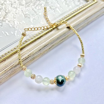 綠龍晶 月光石 萄葡石 水晶手鏈 天然石 生日禮物