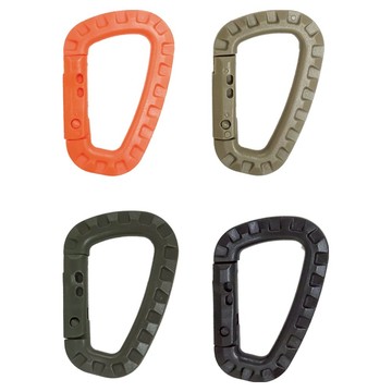 DIBOTE 迪伯特 戰術D型扣環登山扣 W3004-1  5.5 x 8.5 x 7cm  隨機出貨  4個