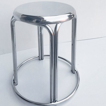 免運 可開票 超低價 加厚不銹鋼簡約凳子特厚飯店圓凳家用餐廳矮凳椅子客廳時尚餐凳 快速發貨