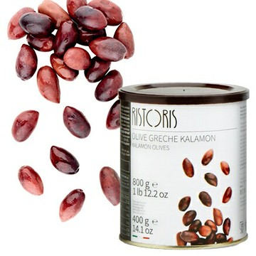 《AJ歐美食鋪》義大利 Ristoris 希臘黑橄欖 Kalamon Olives 800g