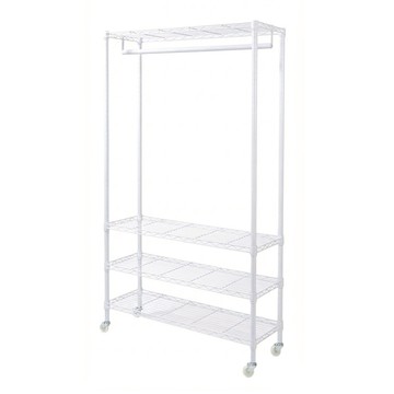 Steel Tycoon 鋼鐵力士 四層單桿吊衣組  白色  91 x 36 x 150cm