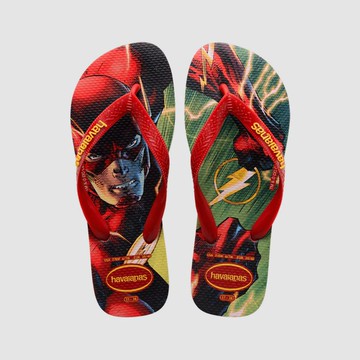 havaianas 哈瓦仕 夾腳拖 DC 英雄聯盟 閃電俠 男款 紅 4145765-2090