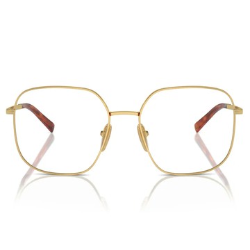 PRADA 普拉 切角方框光學眼鏡 PR A59VVPR-A59-5AK1O1  亮金色  55mm