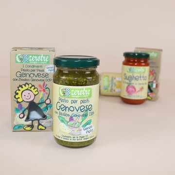 義大利【ZeroTre】捲髮夏菈 麵麵青醬(180g)