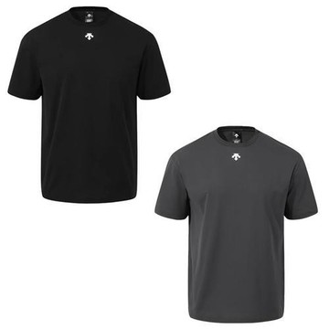 Descente 迪桑特 短袖上衣 男裝 機能 速乾 黑/深灰 SR211TTS44-BLK0/SR211TTS44-CHC0