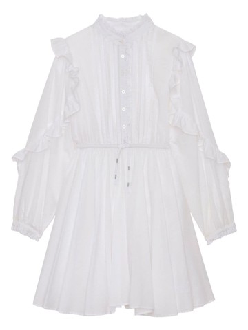 Zadig & Voltaire Kids - Ranil cotton ruffle dress - kids - Cotton - 8 yrs - White