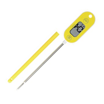 DRETEC 日本大螢幕防水料理電子溫度計&油溫計-黃色-附探針保護套(O-280YEHA)