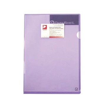 DATABANK L型文件夾/9001-N/附名片袋/厚0.16mm/紫/12入/包