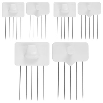 comet 針插式U型掛勾 3個 + 一字型掛勾 3個  白色  1組