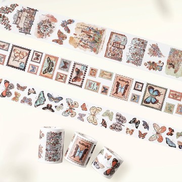 方寸蝶夢 和紙膠帶 5米卷 3卷套裝