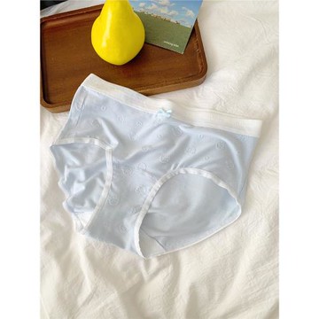 柔軟型薄款莫代爾無痕內褲女2026新款中腰可愛桑蠶絲襠裸感配情侶