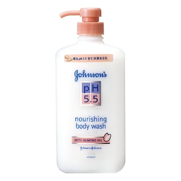 [家速配]嬌生pH5.5 杏仁保濕沐浴乳750ml