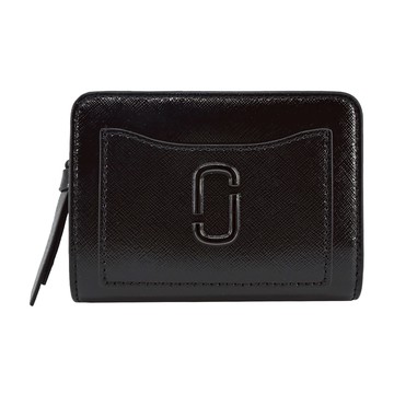 MARC JACOBS THE UTILITY SNAPSHOT 防刮拉鍊對開短夾-黑_廠商直送