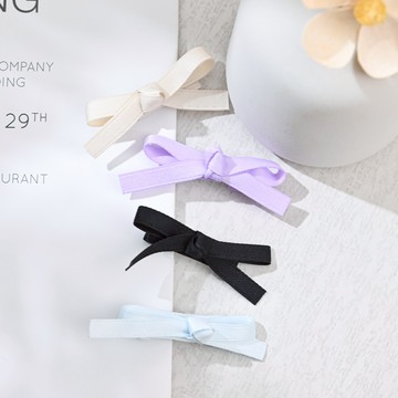 蝴蝶結少女壓夾2入-小-3.5cm-多款任選