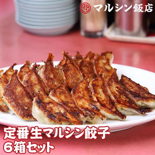 マルシン飯店 生餃子6箱セット 送料無料 1箱20個入×6箱 生餃子 ギョーザ 中華 お取り寄せ 冷凍食品 クール代込 (産直)