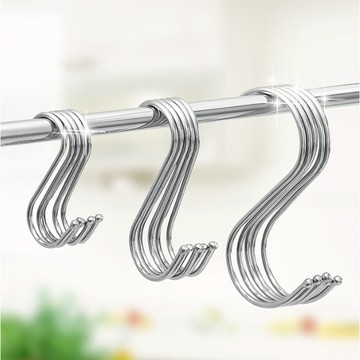 S型掛勾 掛勾 不鏽鋼 s型掛勾銀色 掛鈎 掛鉤 S勾 廚房掛勾 曬衣 鉤子 勾 勾子 s掛鉤 不鏽鋼掛鉤【全館免運】
