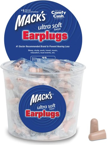 [4美國直購] Mack's 膚色 Ultra Soft 耳塞 100對 33dB NRR 每副獨立包裝 Macks #192 _TF0