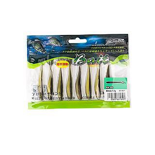 TSURINOYA 波動 魚型開叉尾軟餌8pcs 80mm    1.5g
