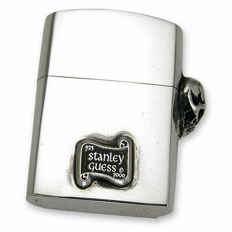 STANLEY GUESS(スタンリーゲス)：1 Piece Shell Inlaid Zippo/Skull 