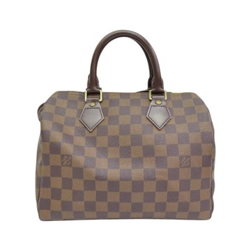 LOUIS VUITTON LV 路易威登 棕色 棋盤格帆布 Speedy 25 手提包 N41532 【二手名牌BRAND OFF】