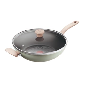 ★免運★特福 抹茶時光不沾小炒鍋加蓋30cm