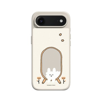 iPhone Air SolidX 貝殼灰 - 右手超人 - 狗狗雲照鏡子
