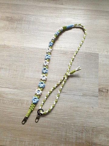 Faith Handmade | Macrame 小花手機可調式背帶 手機背帶