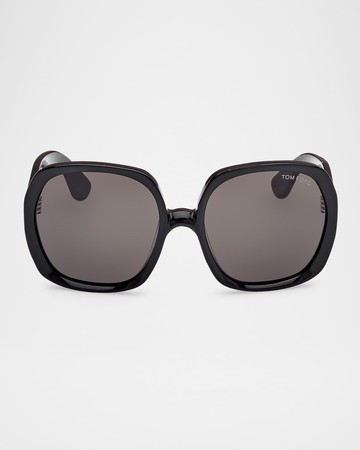 Saffron Acetate Round Sunglasses