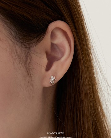 [預購] [純銀] 雙瓣星花耳環 / Twin Flora Star Earring
