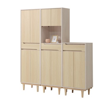 直人木業-ERIC北歐柔光鞋櫃組180公分(四門款+中空款+矮櫃)