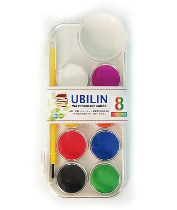 新全 優筆霖 8色粉餅水彩 7UB8745【APP滿額下單4%點數(單一帳號最高1000點)】7/31止