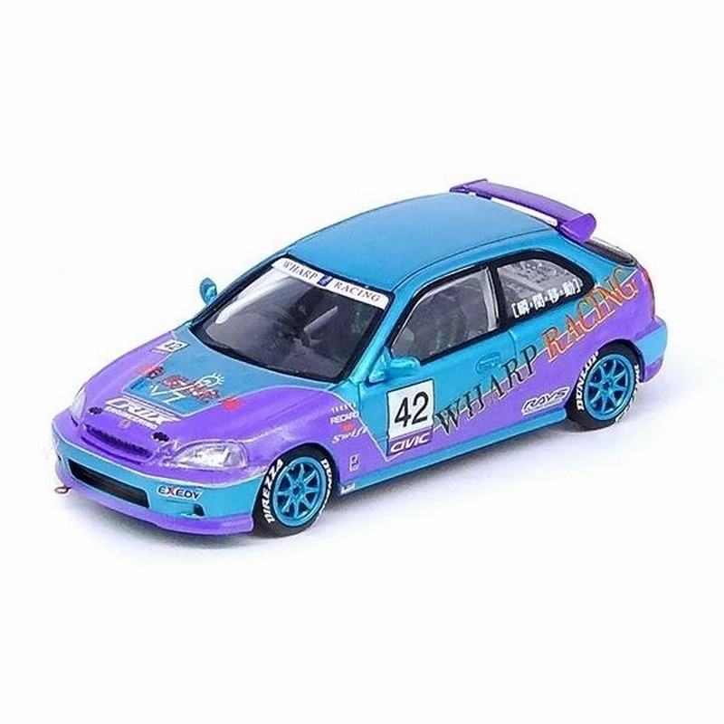 イノモデル 1/64 ホンダ シビック Type-R EK9 No.42 “WHARP レーシング 完成品ミニカー IN64-EK9-JDM12 |  LINEショッピング