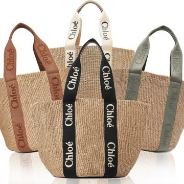 Chloe’  經典 Woody Basket 系列草編大款肩背包/購物包 (多色任選)
