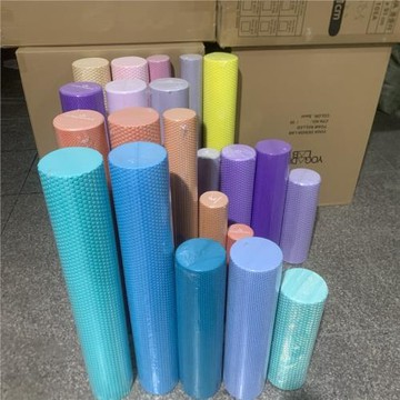 EVA尾單泡沫軸滾軸按背瘦腿肌肉放松狼牙棒專業健身瑜伽柱微瑕疵