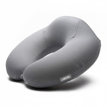 KINTON 旅行 U型 透氣 記憶棉 頸枕  13 x 31 x 30cm  灰色