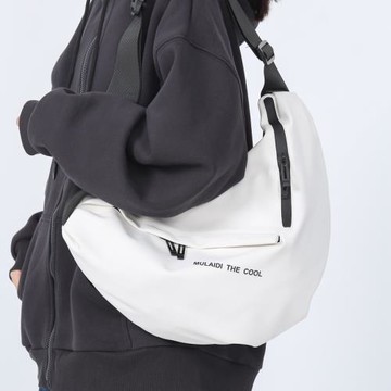 餃子包半月包半圓潮包時尚男包大學生單肩包女日系簡約運動斜挎包