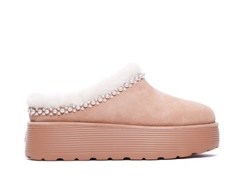 Stuart Weitzman Nellie Pearl Flatform Mules