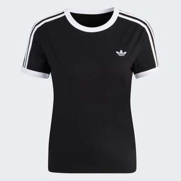 Adidas 愛迪達 3s Tee Slim KD7980 女 T恤 運動上衣 休閒短袖 黑 亞版