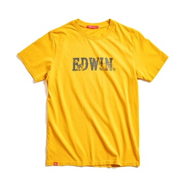 EDWIN｜中性｜復古銅釦印花短袖T恤