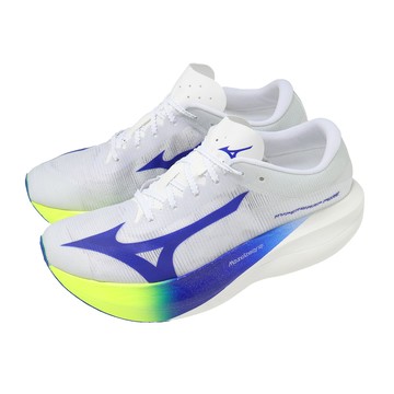 [ACS] Mizuno 競速跑鞋 Hyperwarp Pure 男鞋 白 藍 輕量 碳板 運動鞋 美津濃 J1GC2670-01