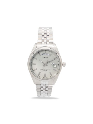 TIMEX - Legacy Day And Date 41mm - men - stainless steel - One Size - Grey