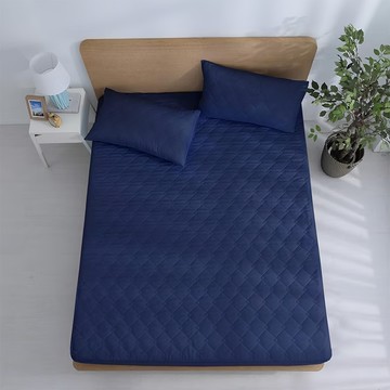 Ishur 伊舒爾 3M石墨烯防潑水保潔墊 枕套組  保潔墊186 x 105cm + 枕套75 x 45cm 1個  深藍色