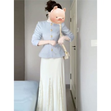 小香風短外套高級感超好看毛呢外套富家千金感韓系減齡漂亮洋氣質