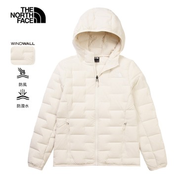 女款米白色DWR防潑水羽絨外套｜8DX6QLI