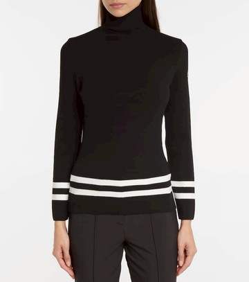 Fusalp Striped turtleneck knit sweater